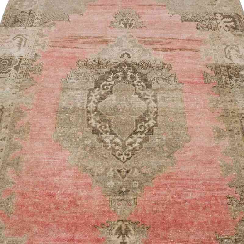 Alfombra Vintage Turca Anudada a Mano - 128 cm x 222 cm - K0060920