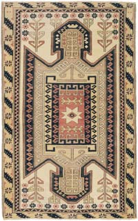 El Dokuma Vintage Halı - 107 cm x 171 cm