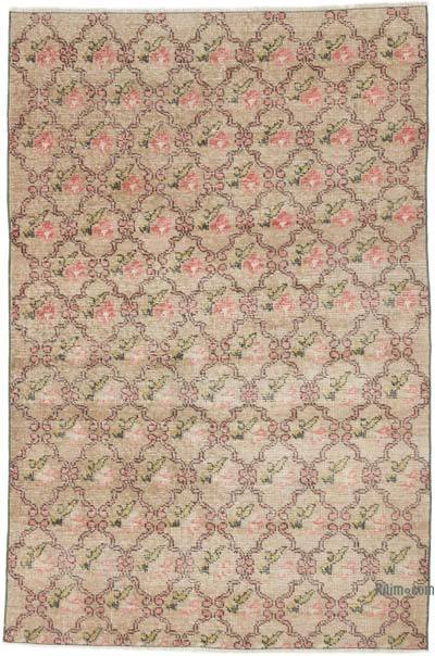 Vintage Turkish Hand-Knotted Rug - 4' 5" x 6' 7" (53 in. x 79 in.)