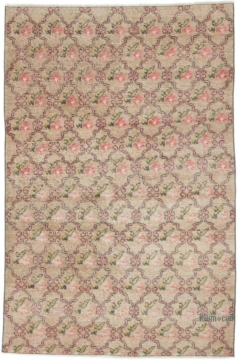 Vintage Turkish Hand-Knotted Rug - 4' 5" x 6' 7" (53 in. x 79 in.) - K0060926