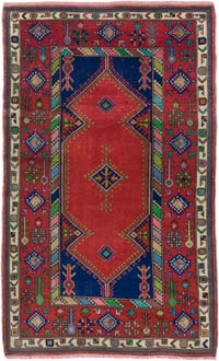 Vintage Turkish Hand-Knotted Rug - 4' 6" x 7' 3" (54" x 87")