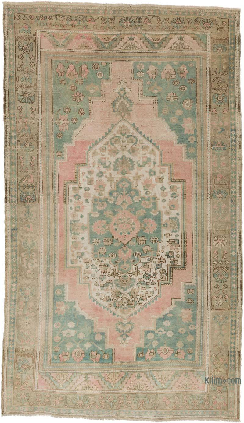 Vintage Turkish Hand-Knotted Rug - 6' 8" x 11' 3" (80" x 135") - K0060947