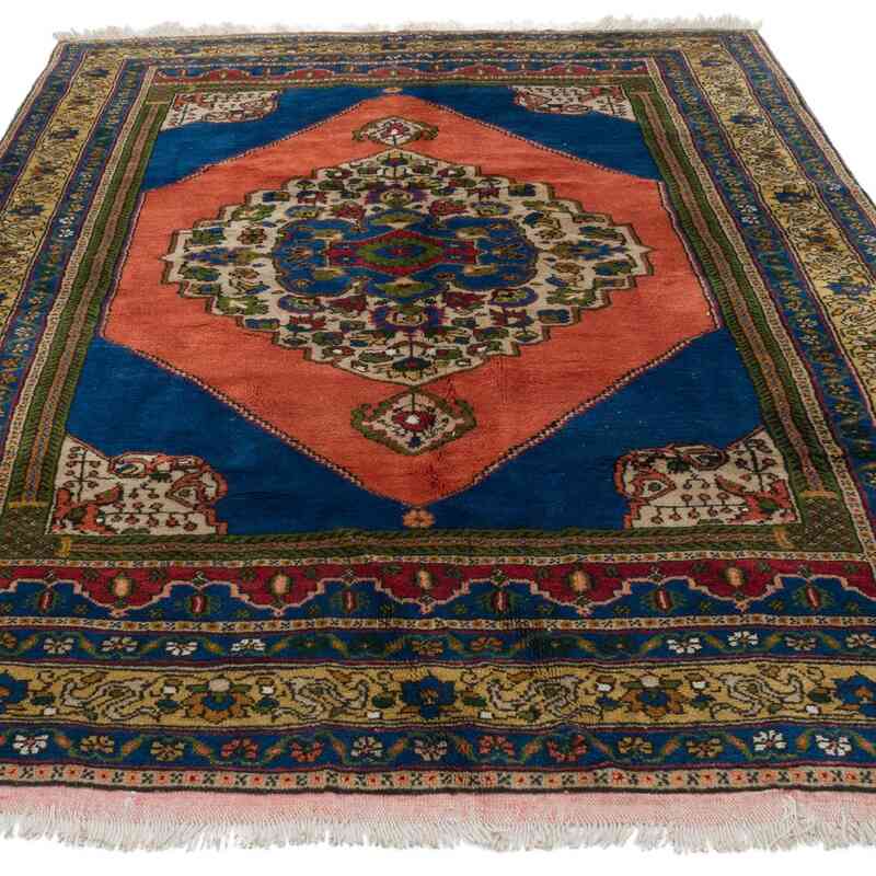 Vintage Turkish Hand-Knotted Rug - 5' 7" x 8' 1" (67 in. x 97 in.) - K0060953