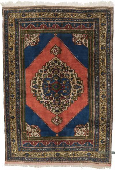 Vintage Turkish Hand-Knotted Rug - 5' 7" x 8' 1" (67 in. x 97 in.)
