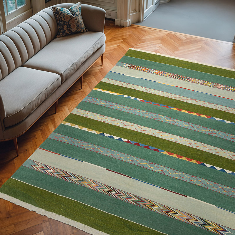 Yeni Kök Boya El Dokuma Kilim - 255 cm x 310 cm - K0061016