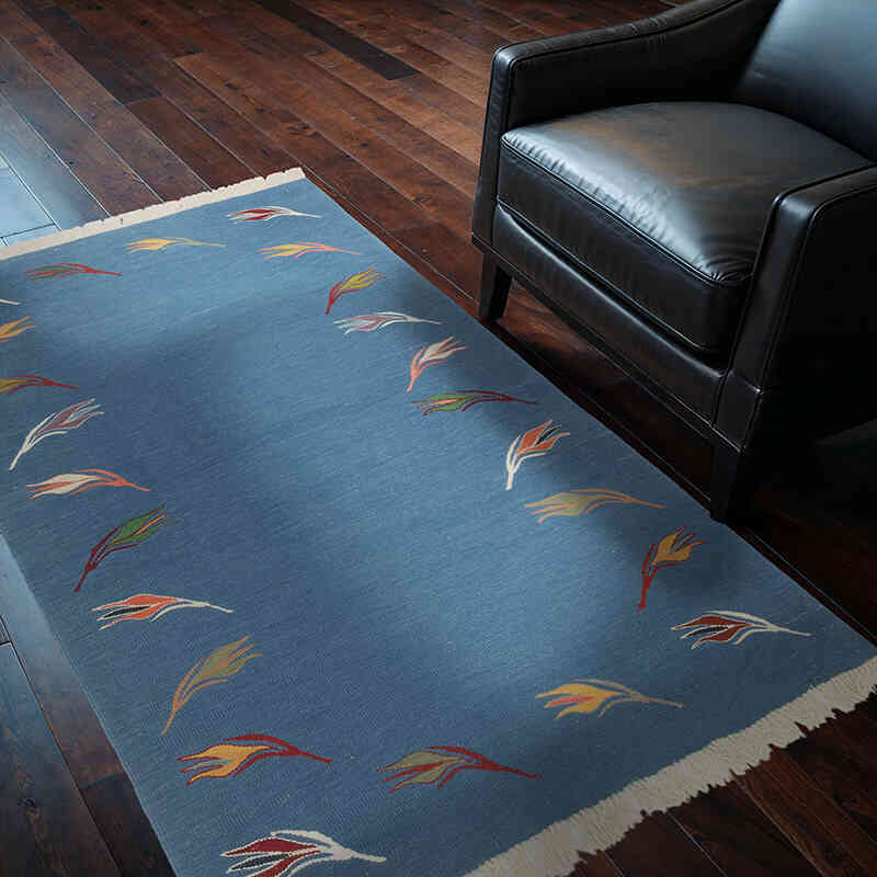 Yeni Kök Boya El Dokuma Kilim - 122 cm x 181 cm - K0061017