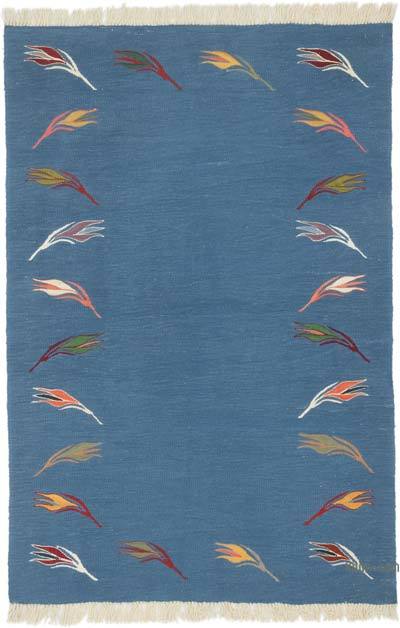 New Handwoven Turkish Kilim Rug - 4'  x 5' 11" (48 in. x 71 in.)