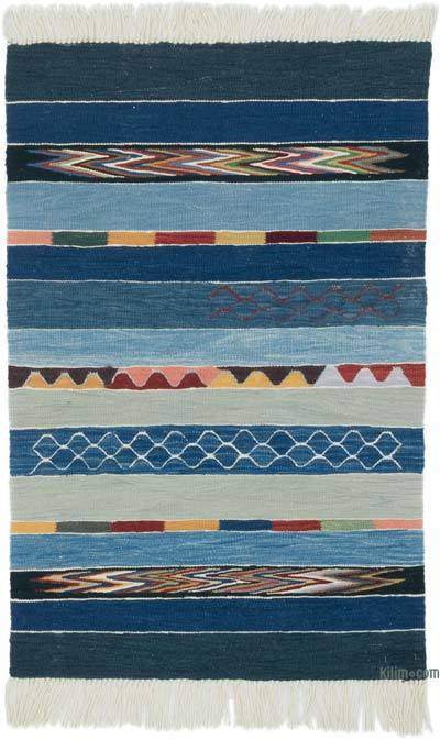 New Handwoven Turkish Kilim Rug - 2' 9" x 4' 2" (33 in. x 50 in.)