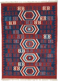 New Handwoven Turkish Kilim Rug - 5' 10" x 7' 11" (70" x 95")