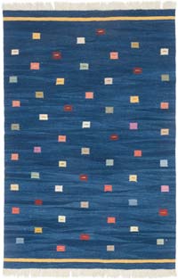 New Handwoven Turkish Kilim Rug - 4'  x 6'  (48" x 72")