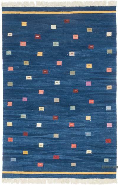 新手工编织土耳其Kilim地毯- 4' x 6'(48英寸。x 72。)