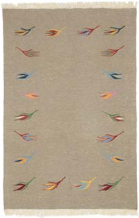 New Handwoven Turkish Kilim Rug - 4'  x 5' 11" (48" x 71")