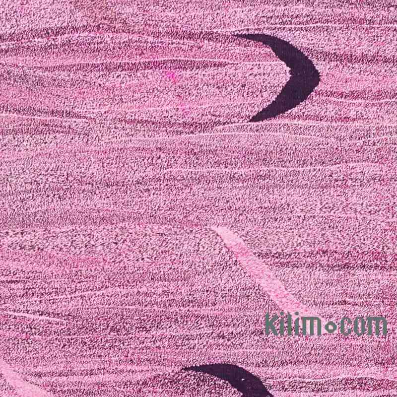 Pink New Contemporary Handwoven Kilim Runner - 2' 9" x 14' 3" (33 in. x 171 in.) - K0061054