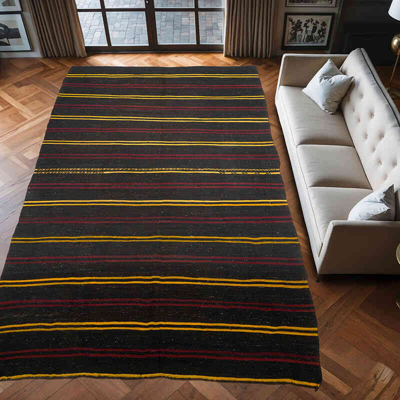 Alfombra Vintage Anatolian Kilim - 225 cm x 397 cm - K0061100