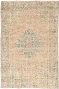 Vintage Turkish Hand-Knotted Rug - 6' 9" x 10' 2" (81" x 122")