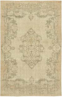Alfombra Vintage Turca Anudada a Mano - 208 cm x 312 cm