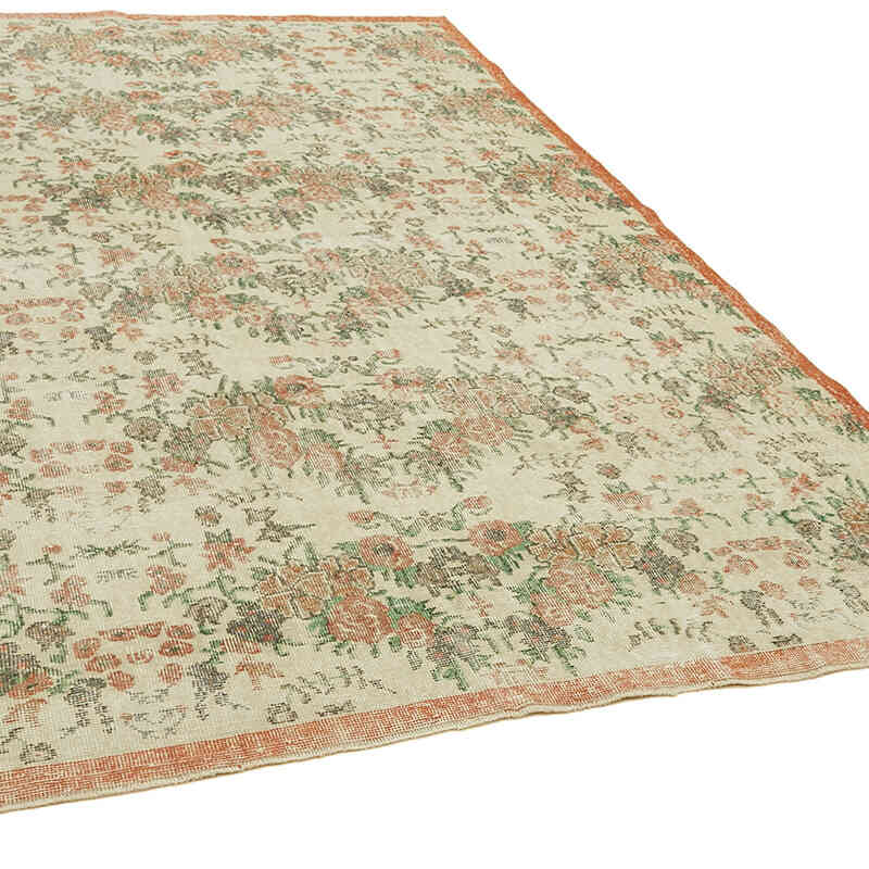 Vintage Turkish Hand-Knotted Rug - 6' 6" x 9' 6" (78" x 114") - K0061157