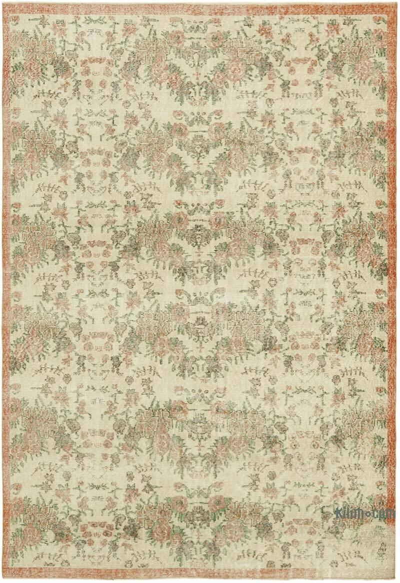 Vintage Turkish Hand-Knotted Rug - 6' 6" x 9' 6" (78" x 114") - K0061157