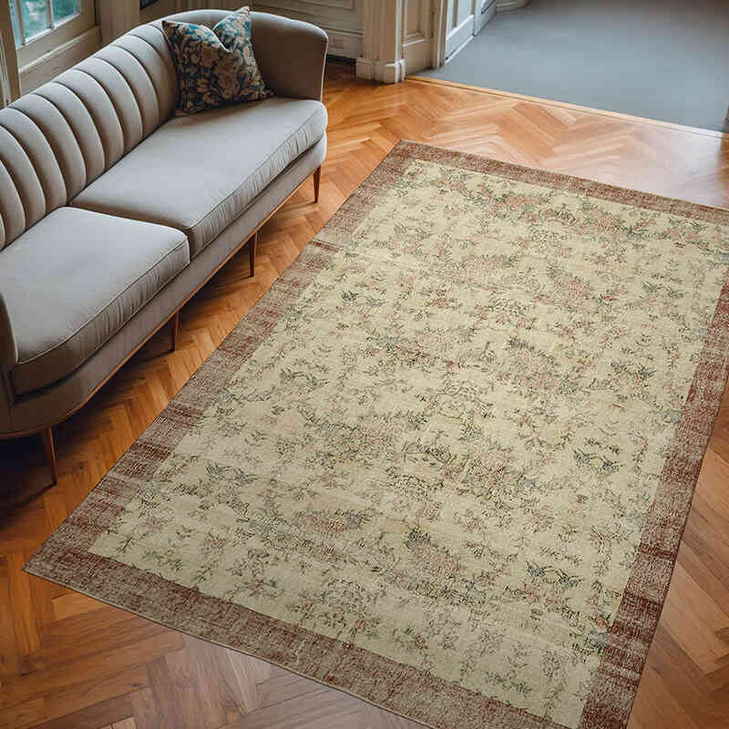 El Dokuma Vintage Halı - 194 cm x 295 cm - K0061162