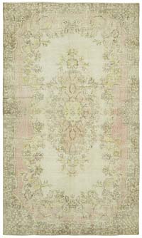 Vintage Turkish Hand-Knotted Rug - 6' 7" x 10' 10" (79" x 130")