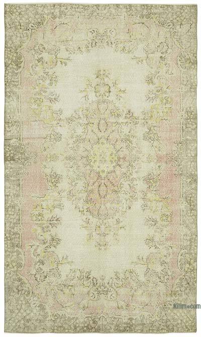 Vintage Turkish Hand-Knotted Rug - 6' 7" x 10' 10" (79" x 130")