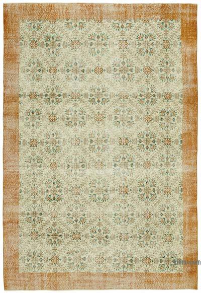 Vintage Turkish Hand-Knotted Rug - 7'  x 10' 2" (84 in. x 122 in.)