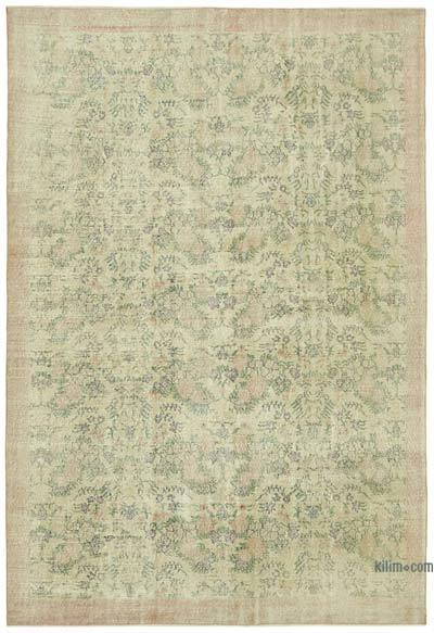 Vintage Turkish Hand-Knotted Rug - 7' 1" x 10' 3" (85 in. x 123 in.)