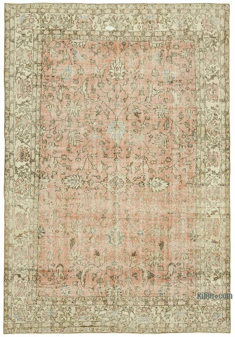 Alfombra Vintage Turca Anudada a Mano - 217 cm x 310 cm - K0061203