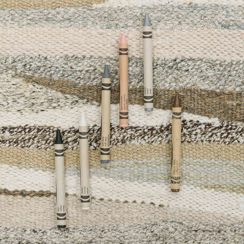 Beige Nueva Alfombra Turca Kilim - K0061224