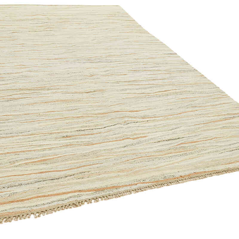 Beige Nueva Alfombra Turca Kilim - K0061227