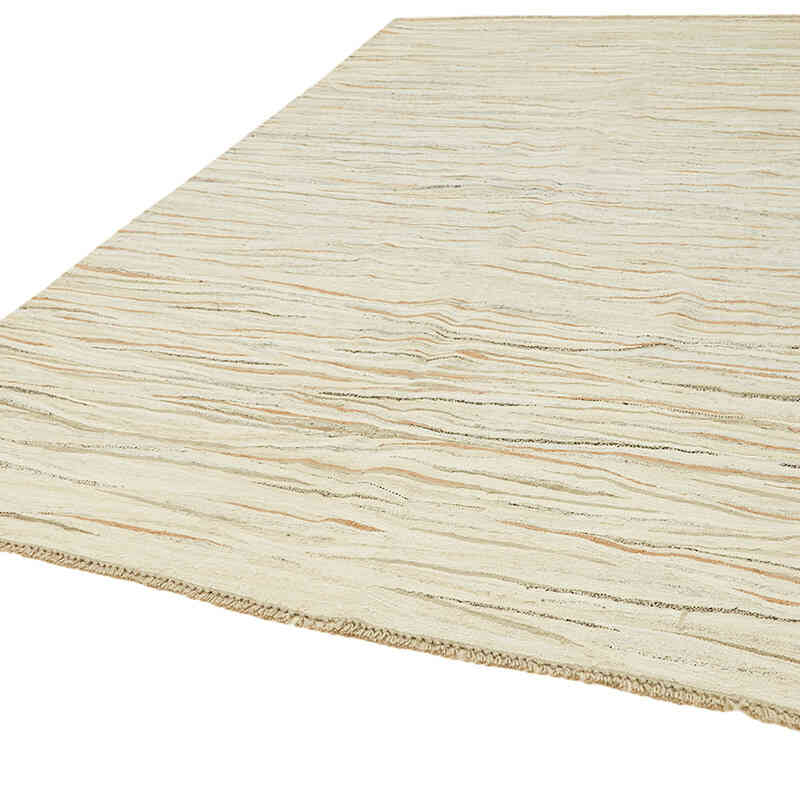 Beige Nueva Alfombra Turca Kilim - K0061227
