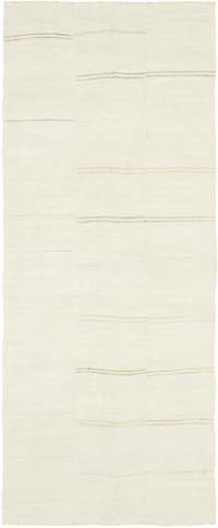 Alfombra Kilim Vintage de Cáñamo de Anatolia - 190 cm x 441 cm
