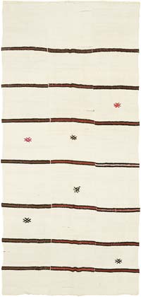 Vintage Anadolu Kendir Kilim - 197 cm x 410 cm - 197 cm x 410 cm