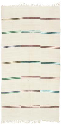 Vintage Anatolian Hemp Kilim Rug - 6' 9" x 13' 5" (81" x 161")