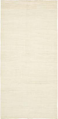 Beige New Contemporary Handwoven Kilim Rug - 7' 4" x 14' 8" (88" x 176") - Vintage Yarn