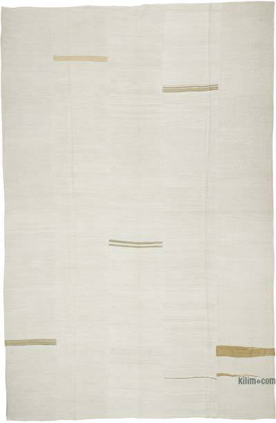Bej Vintage Anadolu Kendir Kilim - 334 cm x 513 cm