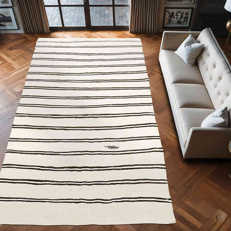 Vintage Anadolu Kendir Kilim - 208 cm x 412 cm - K0061296