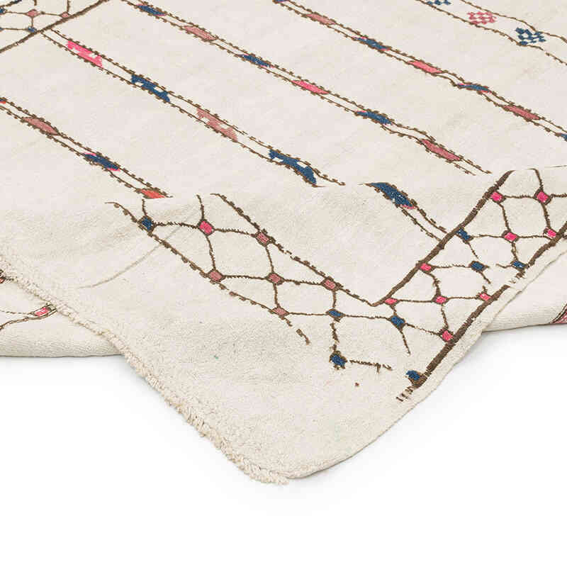 Beige Alfombra Vintage Turco Kilim - 164 cm x 330 cm - K0061306