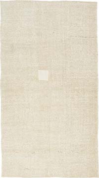 Vintage Anatolian Hemp Kilim Rug - 5' 1" x 9' 6" (61" x 114")
