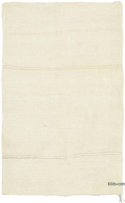 Bej Vintage Anadolu Kendir Kilim - 170 cm x 270 cm