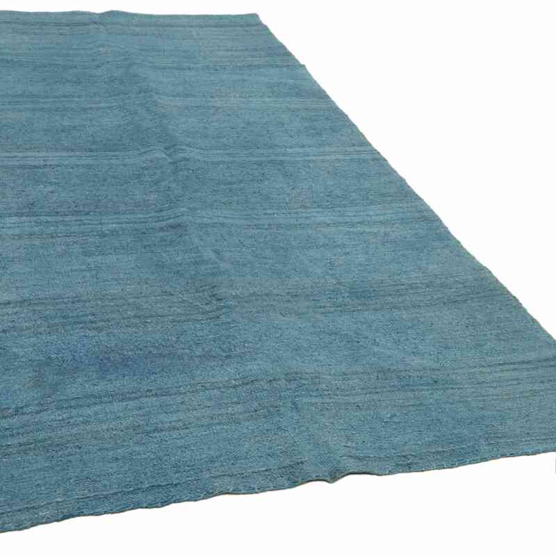 Açık Mavi Vintage Anadolu Kendir Kilim - 157 cm x 274 cm - K0061335