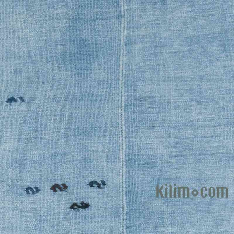 Açık Mavi Vintage Anadolu Kendir Kilim - 200 cm x 354 cm - K0061337