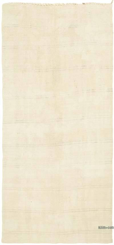 Bej Vintage Anadolu Kendir Kilim - 155 cm x 325 cm