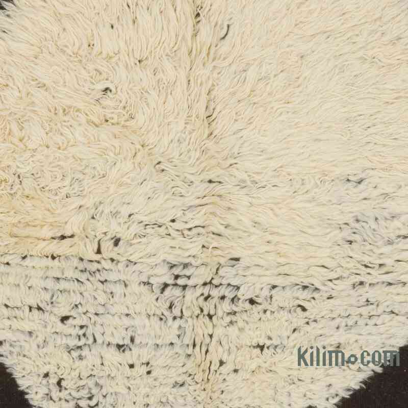 Beige, Marrón Nueva Alfombra Turca Tulu - 130 cm x 145 cm - K0061368