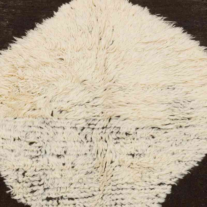 Beige, Marrón Nueva Alfombra Turca Tulu - 130 cm x 145 cm - K0061368