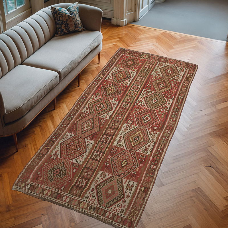 Alfombra Kars Kilim Vintage - 144 cm x 314 cm - K0061371