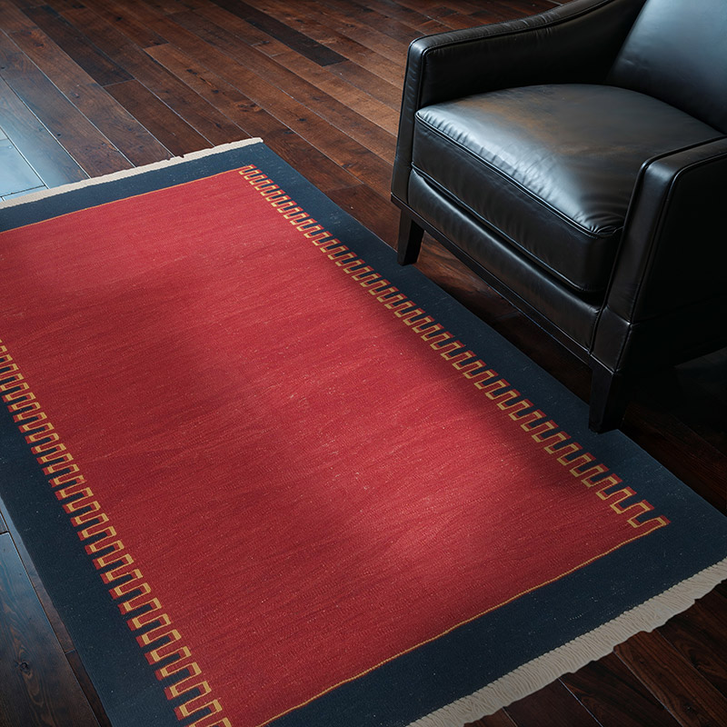 New Handwoven Turkish Kilim Rug - 4' 1" x 5' 9" (49" x 69") - K0061374