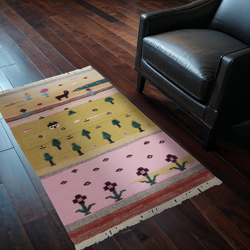 New Handwoven Turkish Kilim Rug - 3' 1" x 4' 8" (37" x 56") - K0061377