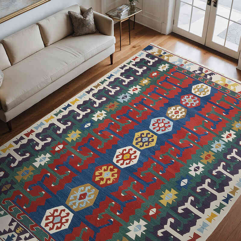 Yeni Kök Boya El Dokuma Kilim - 252 cm x 350 cm - K0061378