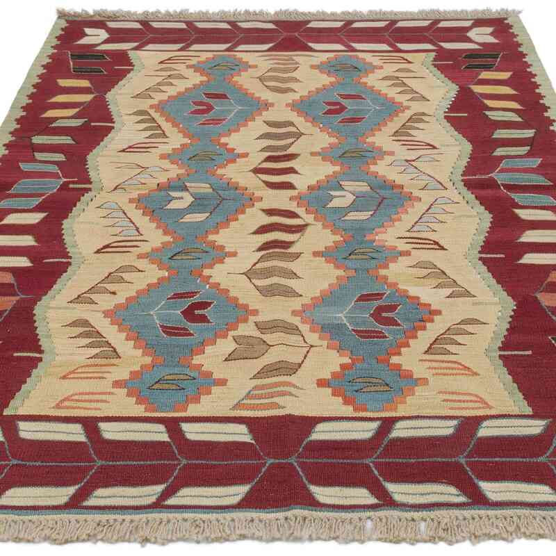 Yeni Kök Boya El Dokuma Kilim - 121 cm x 176 cm - K0061381
